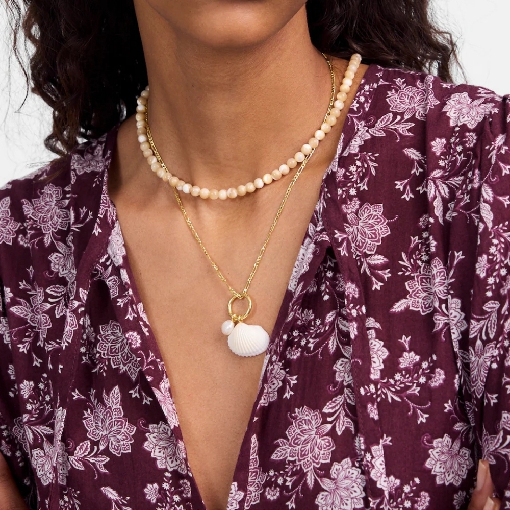 Madewell Two-Pack Shell Necklace Set - Picture 6 of 6